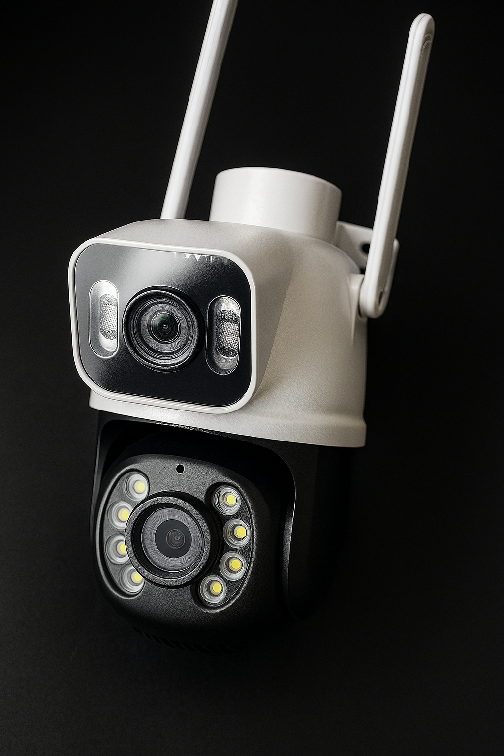 Camera Externa IP à Prova D'água Wifi Dupla 2 Em 1 - Visao Noturna e Infravermelho